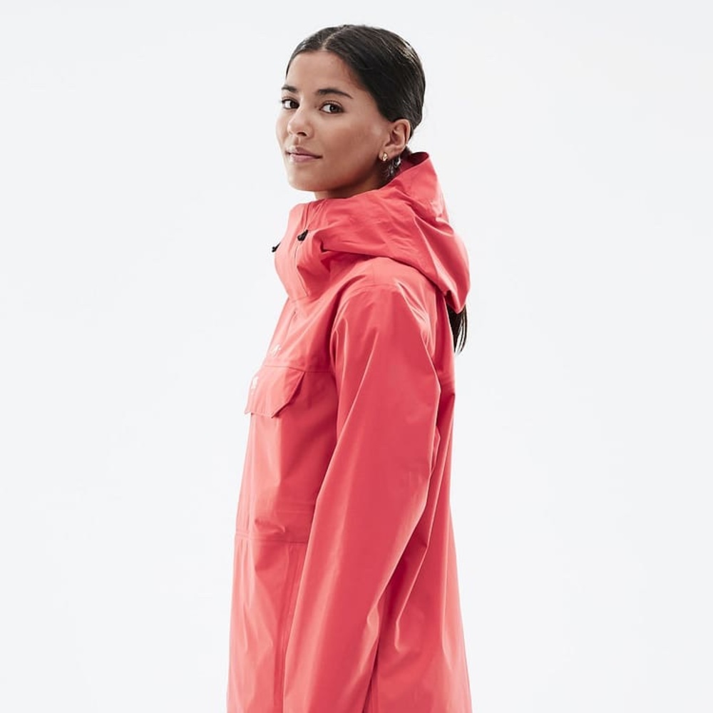 INDYGENA | Coral Front Pocket Hoodie-Style Raincoat Jacket